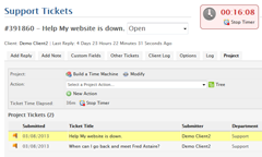 Ticket Time Logs for WHMCS
